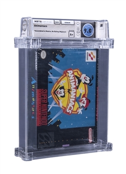 1994 SNES Super Nintendo (USA) "Animaniacs" Sealed Video Game - WATA 9.0/A+